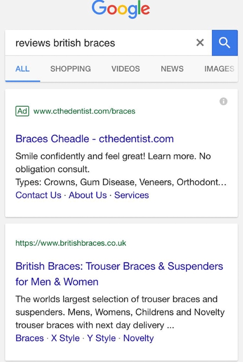 Nova exibição de resultados de cards na página de busca do Google em que a URL em cima dos títulos.