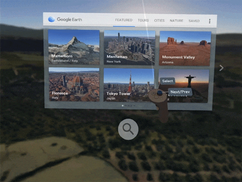 Google Earth localizado em Manarola, na Itália.