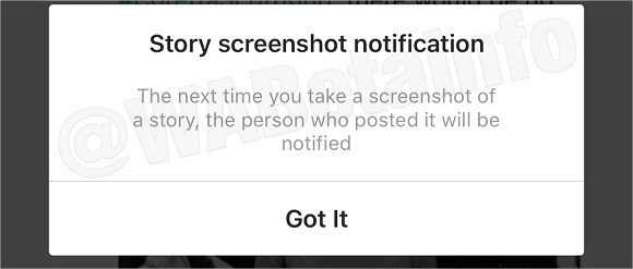 Aviso que a partir de agora, as pessoas serão notificadas de prints de seus Stories.