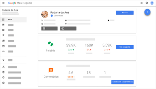 Google Meu Negócio, indexador de estabelecimentos comerciais do Google.